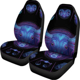 Taurus And Astrological Signs Print Universal Fit Car Seat Covers 102422