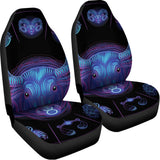 Taurus And Astrological Signs Print Universal Fit Car Seat Covers 102422