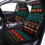 Teal And Brown Aztec Pattern Print Universal Fit Car Seat Covers 102422