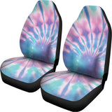 Teal And Pink Tie Dye Print Universal Fit Car Seat Covers 102422
