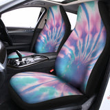 Teal And Pink Tie Dye Print Universal Fit Car Seat Covers 102422