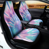 Teal And Pink Tie Dye Print Universal Fit Car Seat Covers 102422