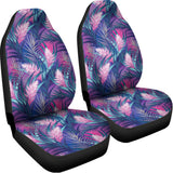 Teal And Pink Tropical Floral Print Universal Fit Car Seat Covers 102422