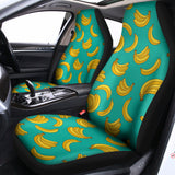 Teal Banana Pattern Print Universal Fit Car Seat Covers 102422