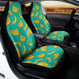 Teal Banana Pattern Print Universal Fit Car Seat Covers 102422
