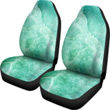 Teal Marble Print Universal Fit Car Seat Covers 102422