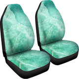 Teal Marble Print Universal Fit Car Seat Covers 102422