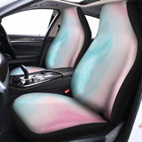 Teal Pink Liquid Marble Print Universal Fit Car Seat Covers 102422