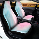 Teal Pink Liquid Marble Print Universal Fit Car Seat Covers 102422