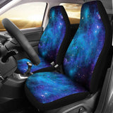 Teal Purple Stardust Galaxy Space Print Universal Fit Car Seat Covers 102422
