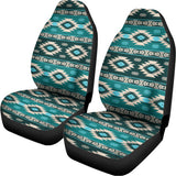 Teal Southwestern Navajo Pattern Print Universal Fit Car Seat Covers 102422