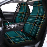 Teal Stewart Tartan Pattern Print Universal Fit Car Seat Covers 102422