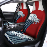 The Great Kanagawa Wave Print Universal Fit Car Seat Covers 102422