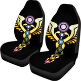 The Seven Chakras Caduceus Print Universal Fit Car Seat Covers 102422