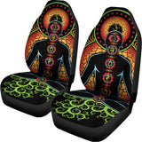 The Seven Chakras Print Universal Fit Car Seat Covers 102422