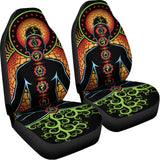 The Seven Chakras Print Universal Fit Car Seat Covers 102422