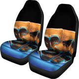 The Sock And Buskin Theatre Masks Print Universal Fit Car Seat Covers 102422