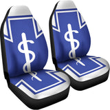 The Star Of Life Paramedic Symbol Print Universal Fit Car Seat Covers 102422