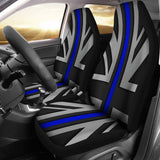 Thin Blue Line Union Jack Universal Fit Car Seat Covers 102422