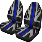 Thin Blue Line Union Jack Universal Fit Car Seat Covers 102422