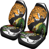 Tiger And Dragon Yin Yang Print Universal Fit Car Seat Covers 102422