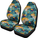 Tiger And Toucan Pattern Print Universal Fit Car Seat Covers 102422