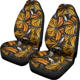 Tiger Monarch Butterfly Pattern Print Universal Fit Car Seat Covers 102422