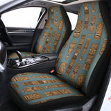Tiki Totem Pattern Print Universal Fit Car Seat Covers 102422