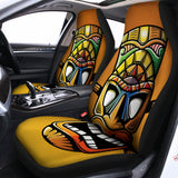 Tiki Totem Print Universal Fit Car Seat Covers 102422