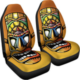 Tiki Totem Print Universal Fit Car Seat Covers 102422