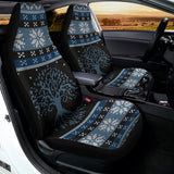 Tree Of Life And Howling Wolves Print Universal Fit Car Seat Covers 102422