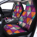 Triangle Bohemian Mandala Pattern Print Universal Fit Car Seat Covers 102422