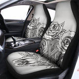 Tribal Indian Bull Skull Print Universal Fit Car Seat Covers 102422