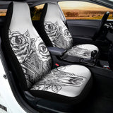Tribal Indian Bull Skull Print Universal Fit Car Seat Covers 102422