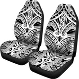 Tribal Maori Polynesian Tattoo Print Universal Fit Car Seat Covers 102422