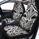 Tribal Maori Polynesian Tattoo Print Universal Fit Car Seat Covers 102422