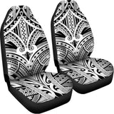 Tribal Maori Polynesian Tattoo Print Universal Fit Car Seat Covers 102422