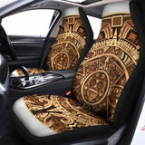 Tribal Maya Calendar Print Universal Fit Car Seat Covers 102422