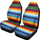 Tribal Mexican Blanket Stripe Print Universal Fit Car Seat Covers 102422