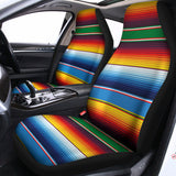 Tribal Mexican Blanket Stripe Print Universal Fit Car Seat Covers 102422
