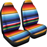 Tribal Mexican Serape Pattern Print Universal Fit Car Seat Covers 102422