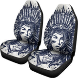 Tribal Native Indian Girl Print Universal Fit Car Seat Covers 102422