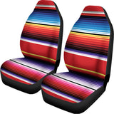 Tribal Serape Blanket Stripe Print Universal Fit Car Seat Covers 102422