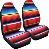 Tribal Serape Blanket Stripe Print Universal Fit Car Seat Covers 102422