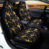 Trippy Dancing Skeleton Pattern Print Universal Fit Car Seat Covers 102422