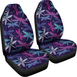 Trippy Dragonfly Pattern Print Universal Fit Car Seat Covers 102422