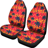 Trippy Palm Tree Pattern Print Universal Fit Car Seat Covers 102422