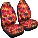 Trippy Palm Tree Pattern Print Universal Fit Car Seat Covers 102422
