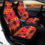 Trippy Palm Tree Pattern Print Universal Fit Car Seat Covers 102422