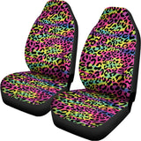 Trippy Psychedelic Leopard Print Universal Fit Car Seat Covers 102422